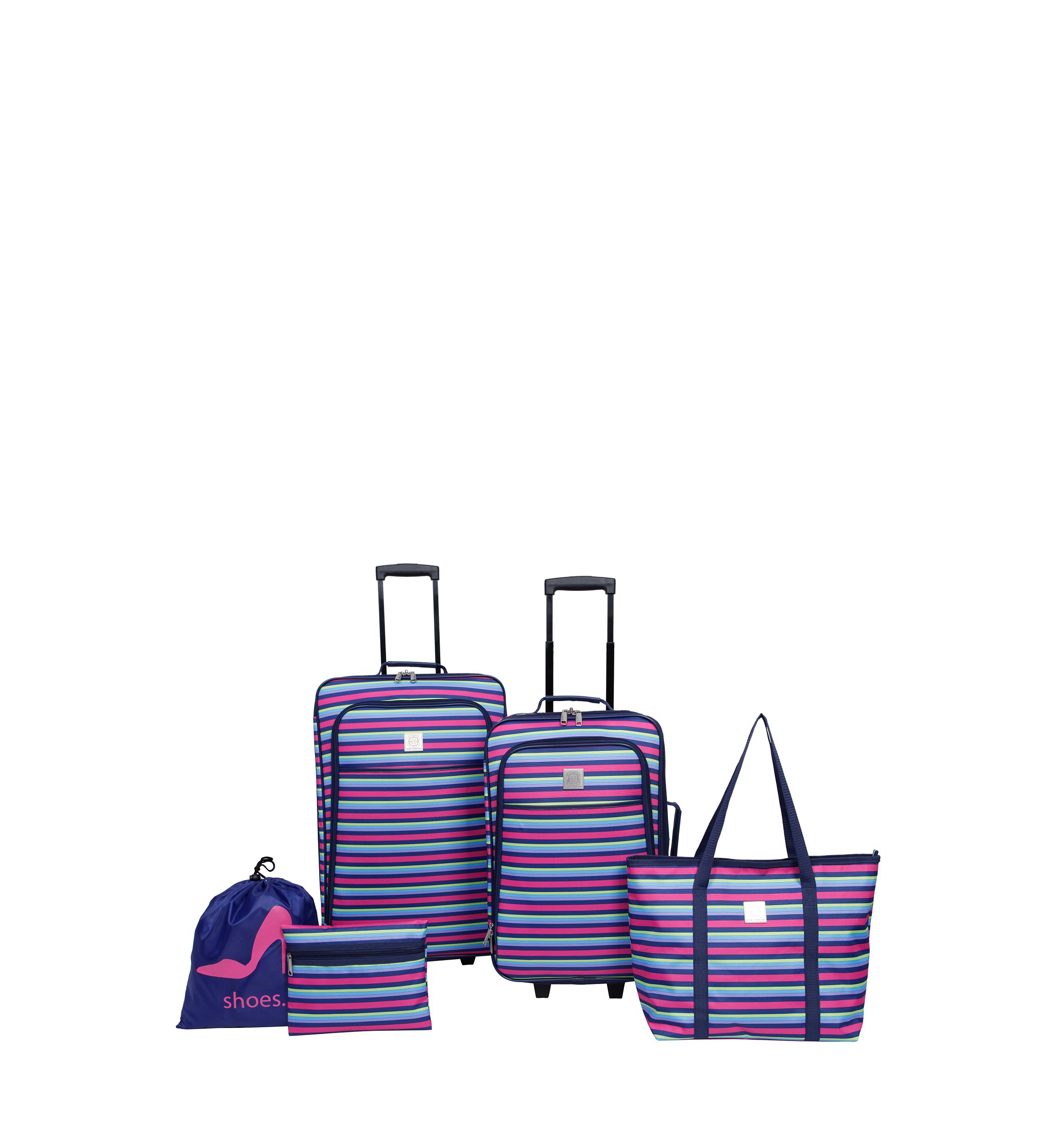 Dress Stripe Luggage Set 5-Piece