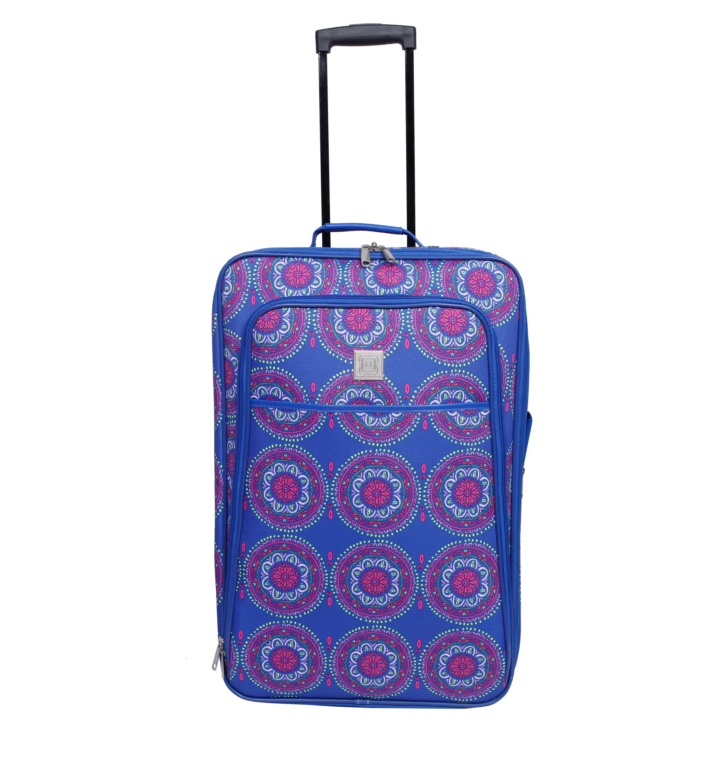 Medallion Delta Blue and Pink Luggage Set 5-Piece