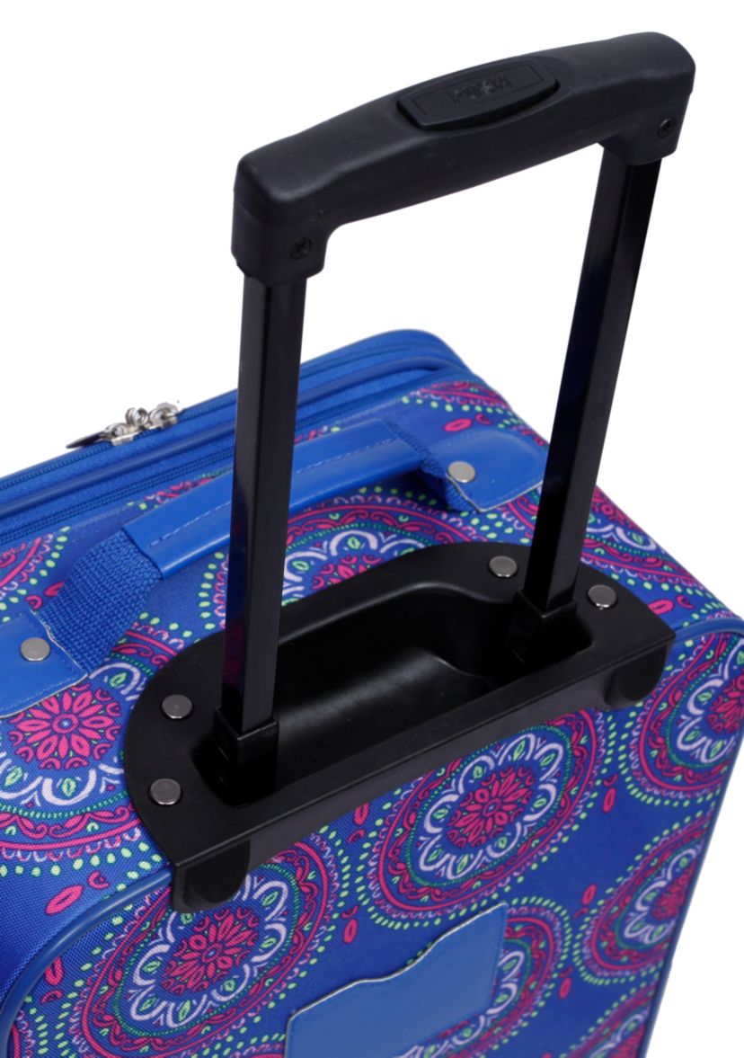 Medallion Delta Blue and Pink Luggage Set 5-Piece