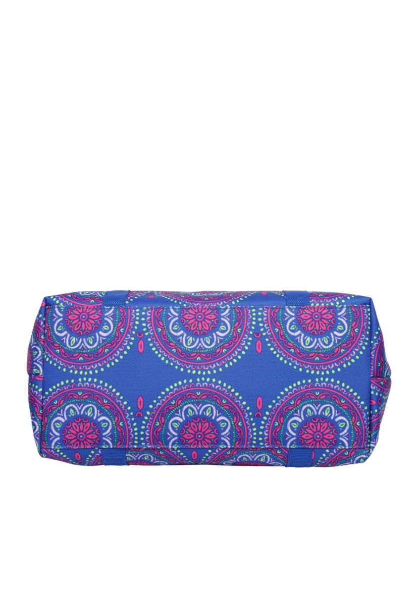 Medallion Delta Blue and Pink Luggage Set 5-Piece