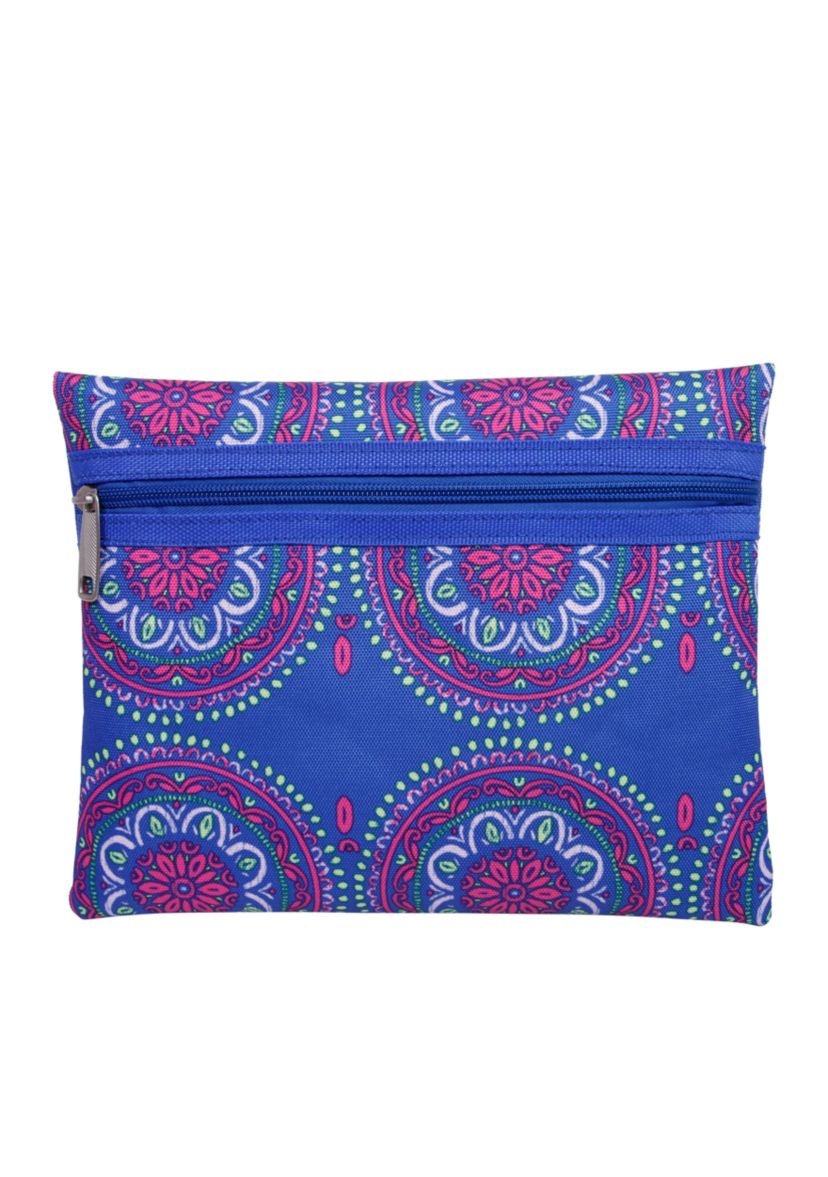 Medallion Delta Blue and Pink Luggage Set 5-Piece