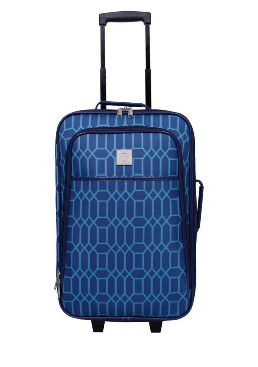 Navy  Geometric Diamond Luggage Set 5-Piece