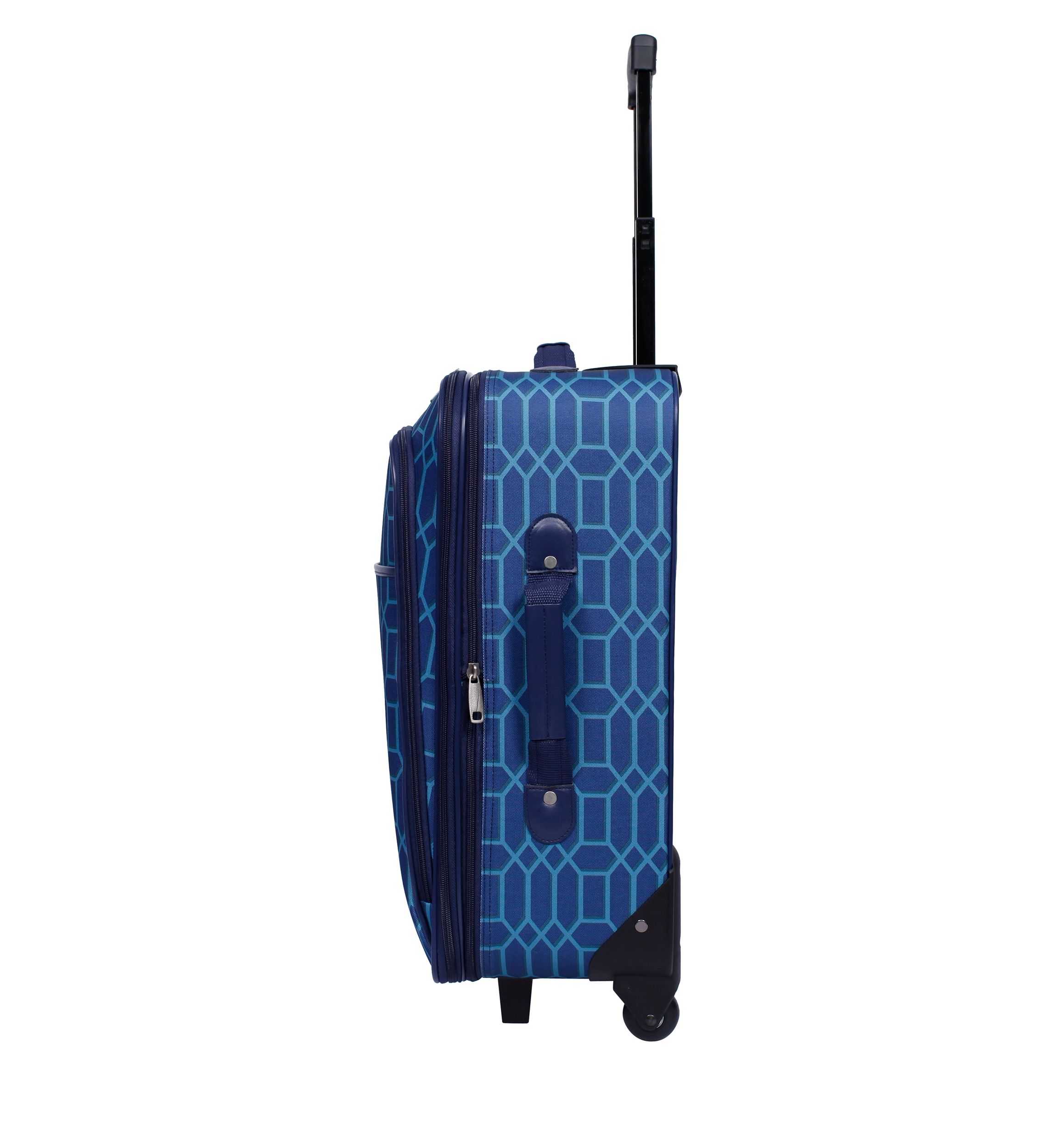 Navy  Geometric Diamond Luggage Set 5-Piece