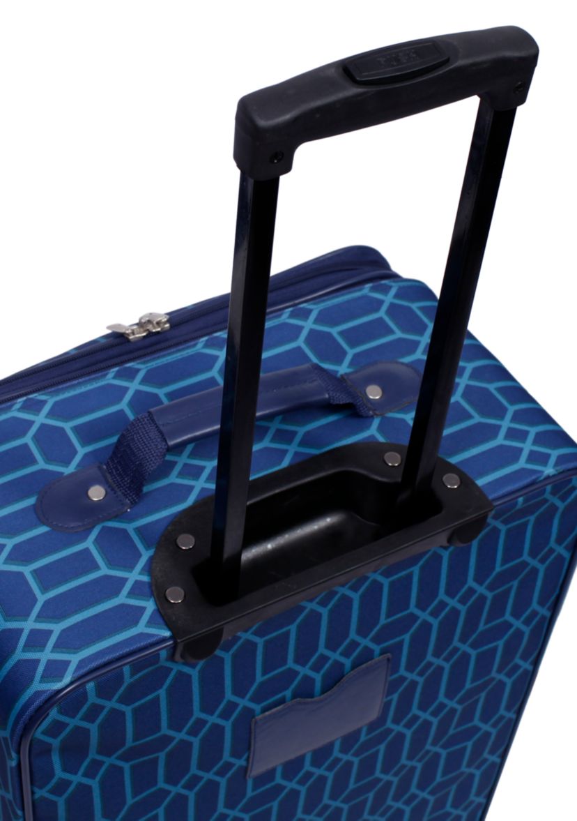 Navy  Geometric Diamond Luggage Set 5-Piece