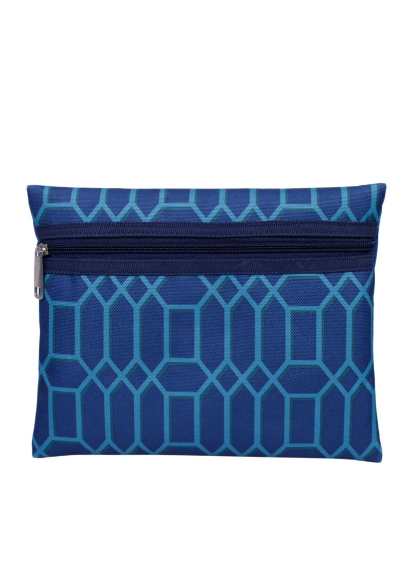 Navy  Geometric Diamond Luggage Set 5-Piece