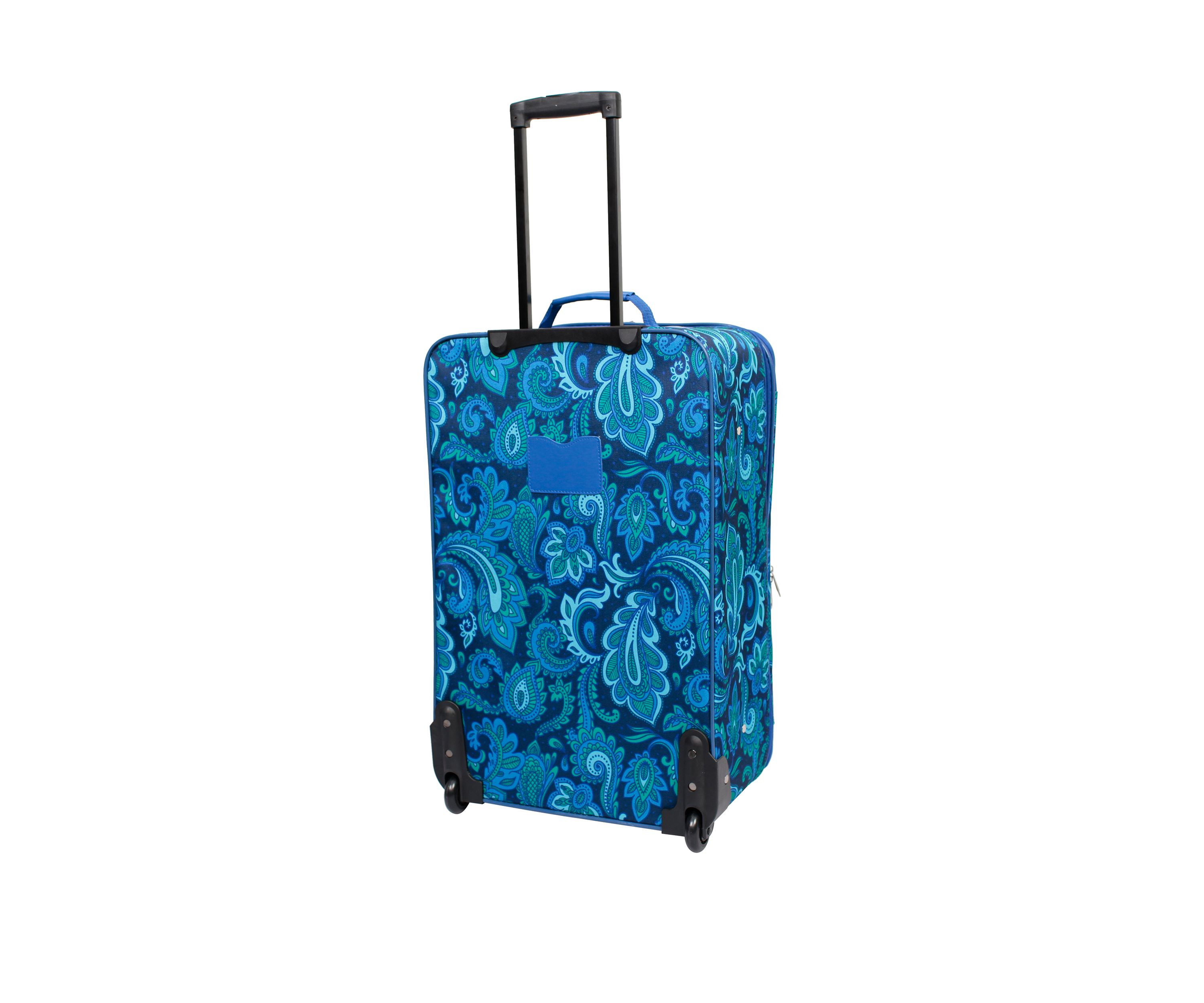 Blue Paisley 5 Piece Luggage Set
