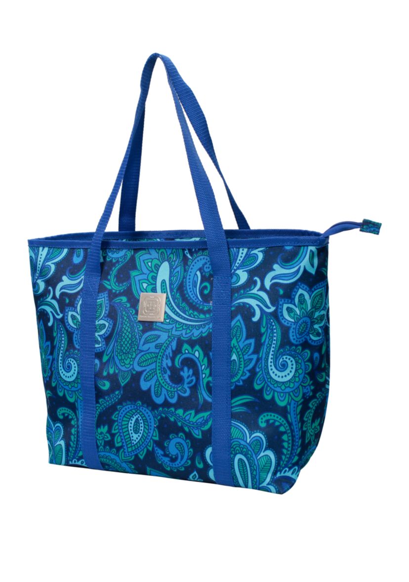Blue Paisley 5 Piece Luggage Set