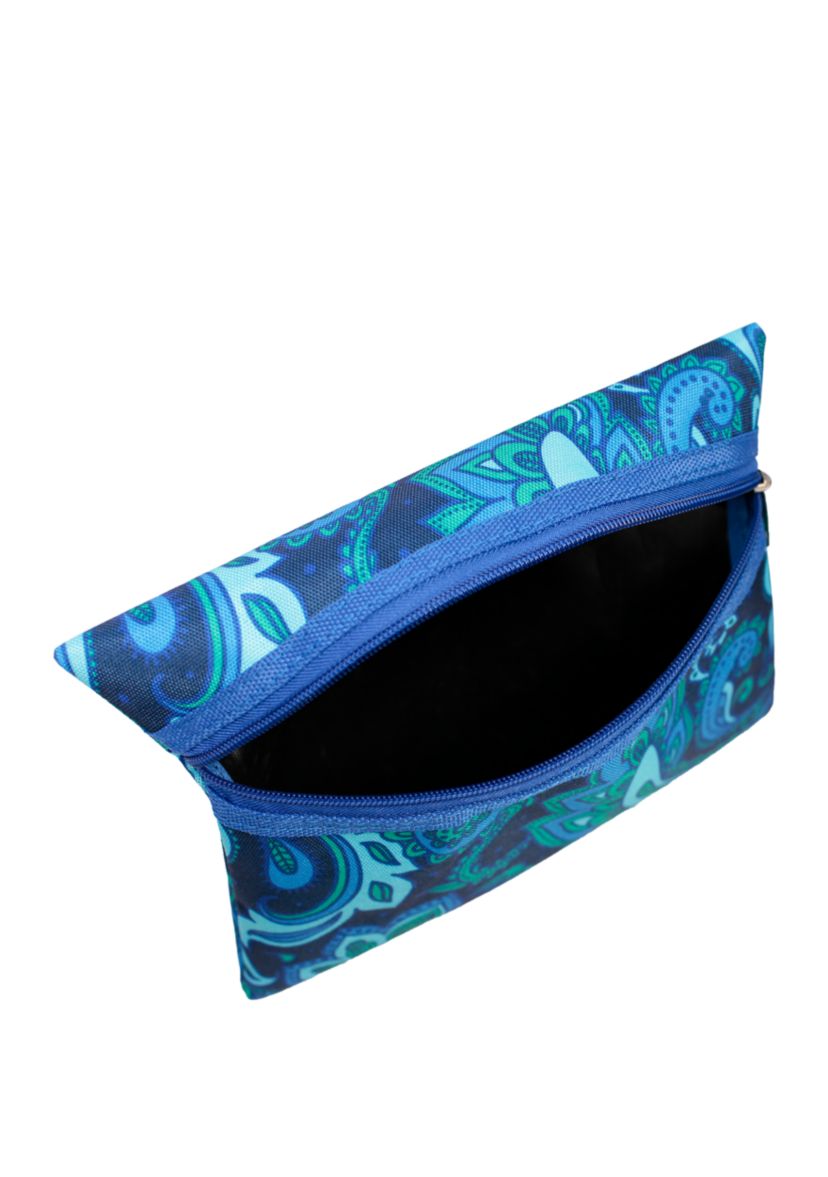 Blue Paisley 5 Piece Luggage Set