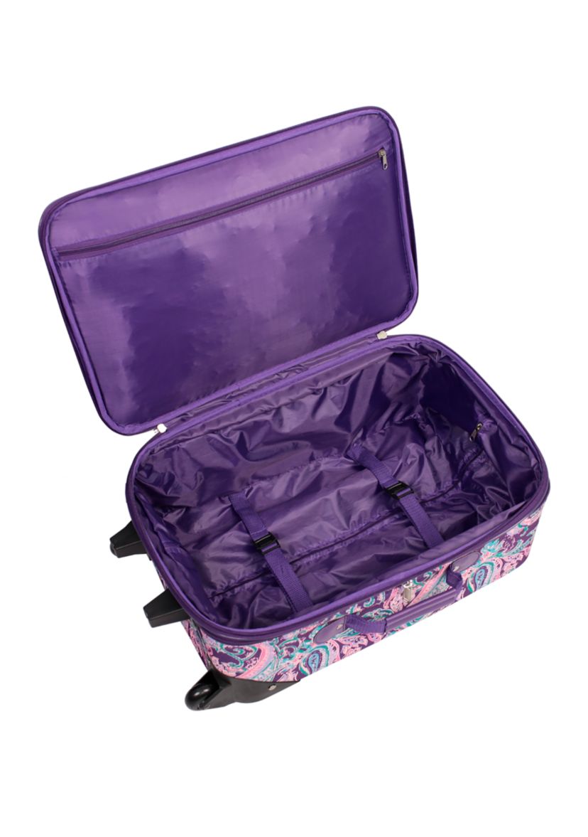 Modern. Southern. Home.™ Purple Paisley 5 Piece Luggage Set | Belk