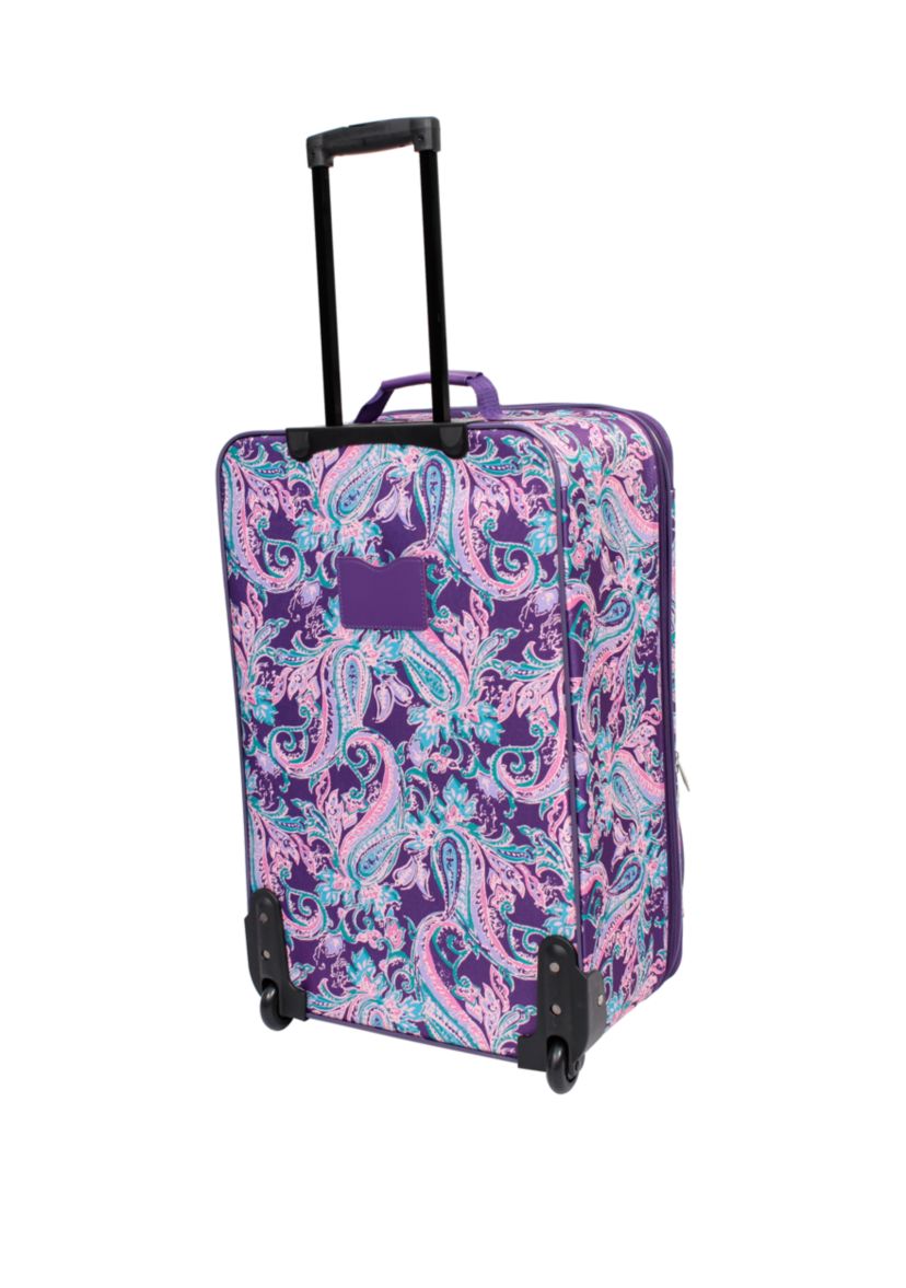 Modern. Southern. Home.™ Purple Paisley 5 Piece Luggage Set | Belk