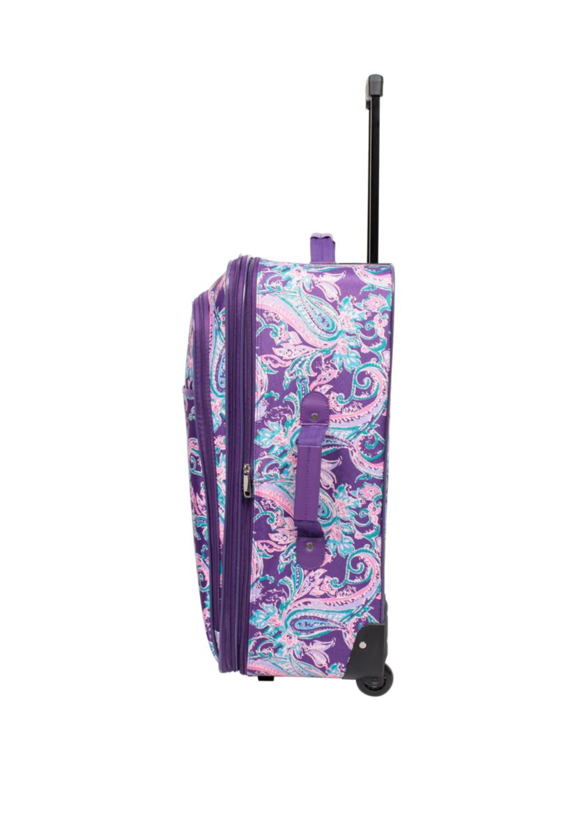 Modern. Southern. Home.™ Purple Paisley 5 Piece Luggage Set | Belk
