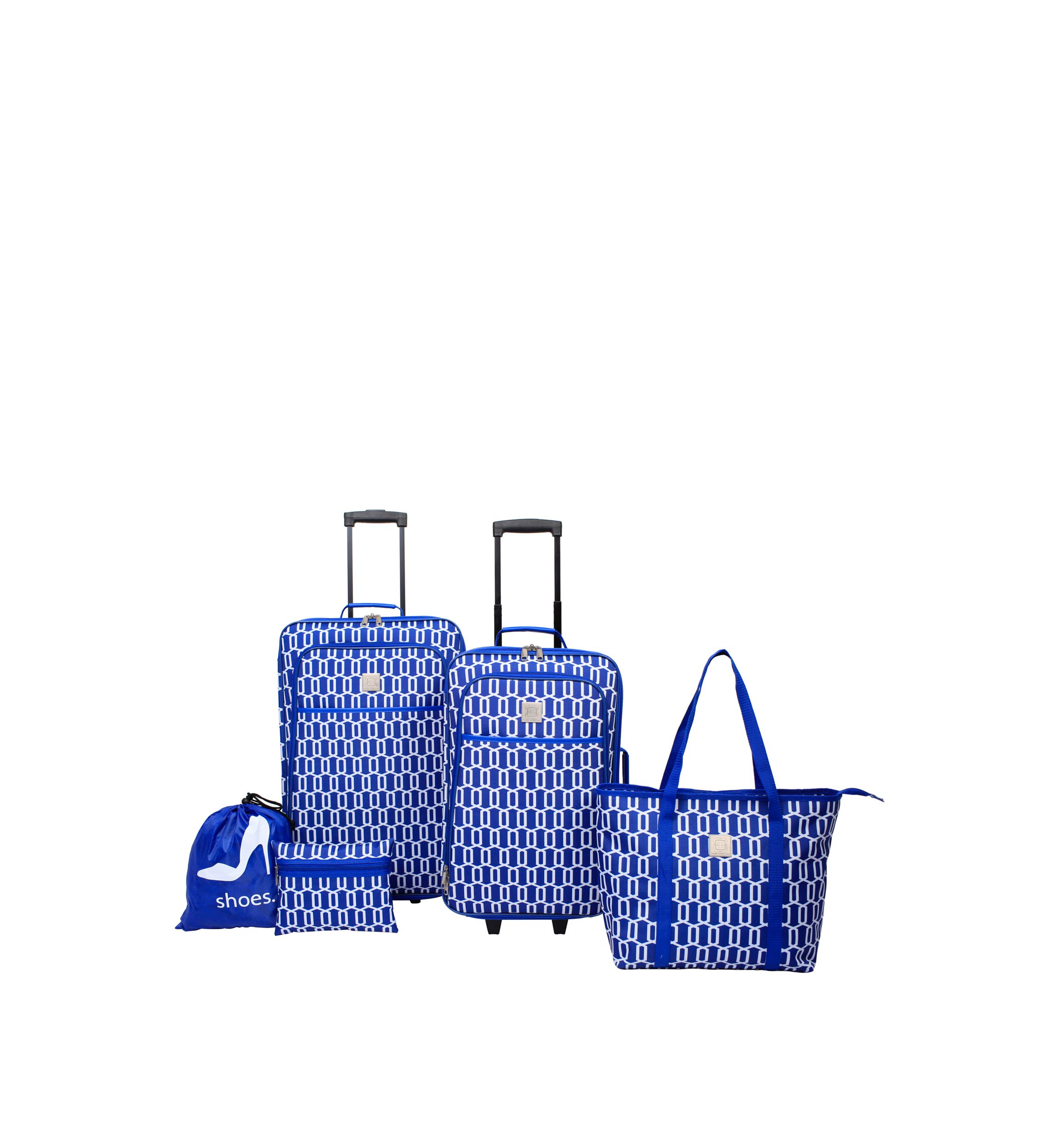 Delta Geometric Mix 5 Piece Luggage Set