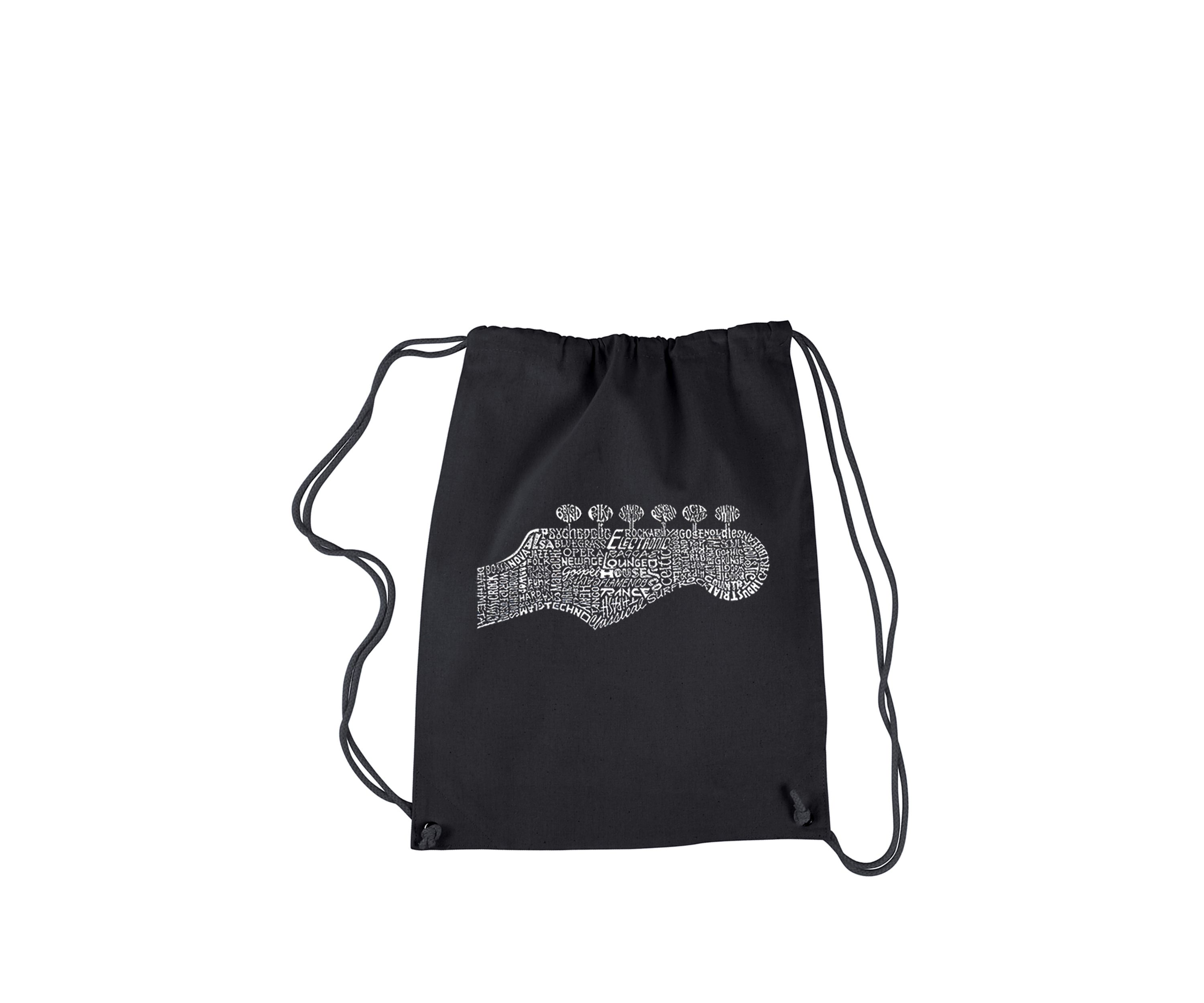 Drawstring Backpack-Guitar Head
