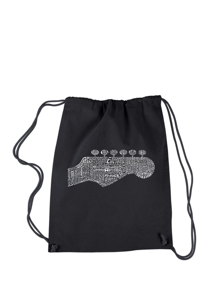 Drawstring Backpack-Guitar Head