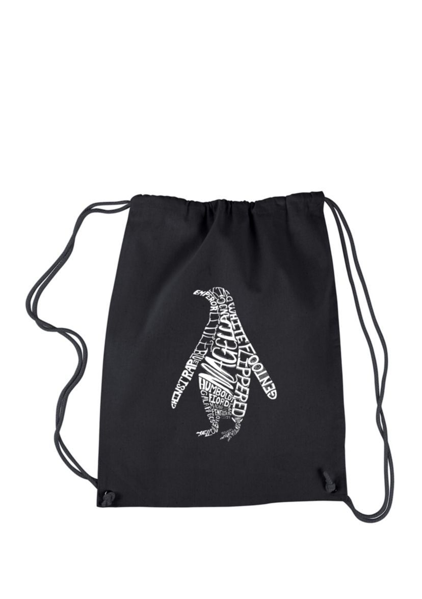 Drawstring Backpack - Penguin