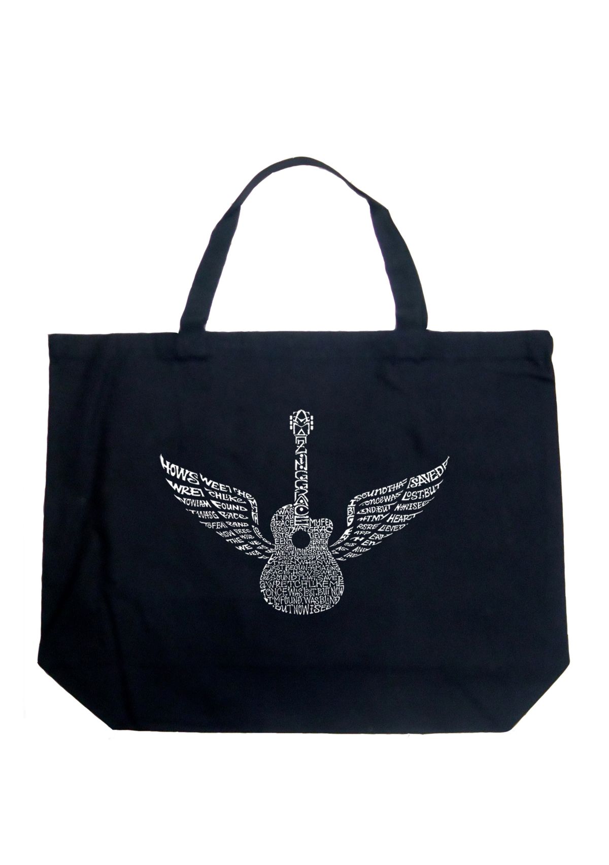 Large Word Art Tote Bag - Amazing Grace