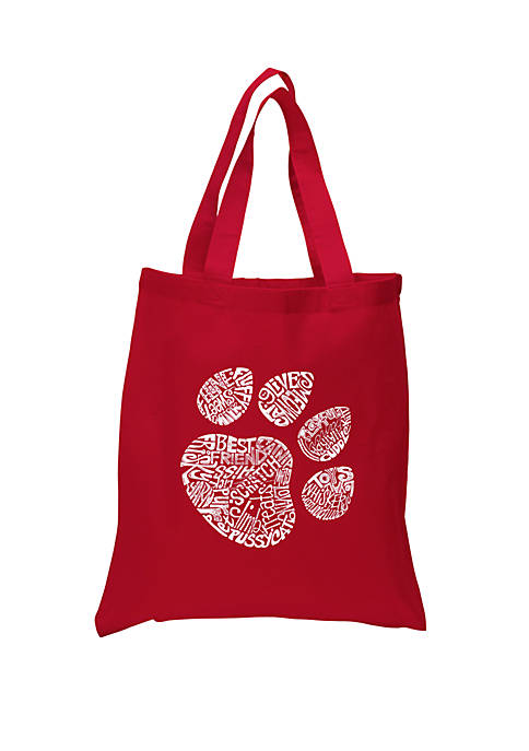 Small Word Art Tote Bag - Cat Paw