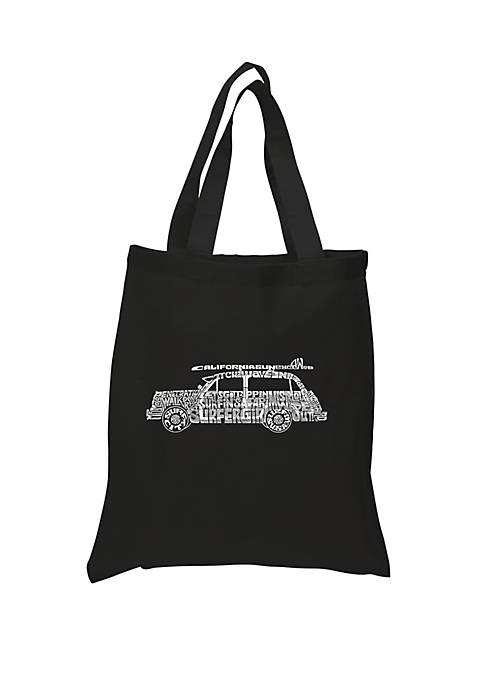 Small Word Art Tote Bag - Woody - Classic Surf Songs