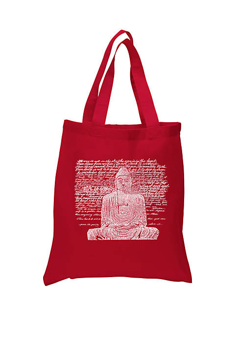Small Word Art Tote Bag - Zen Buddha 