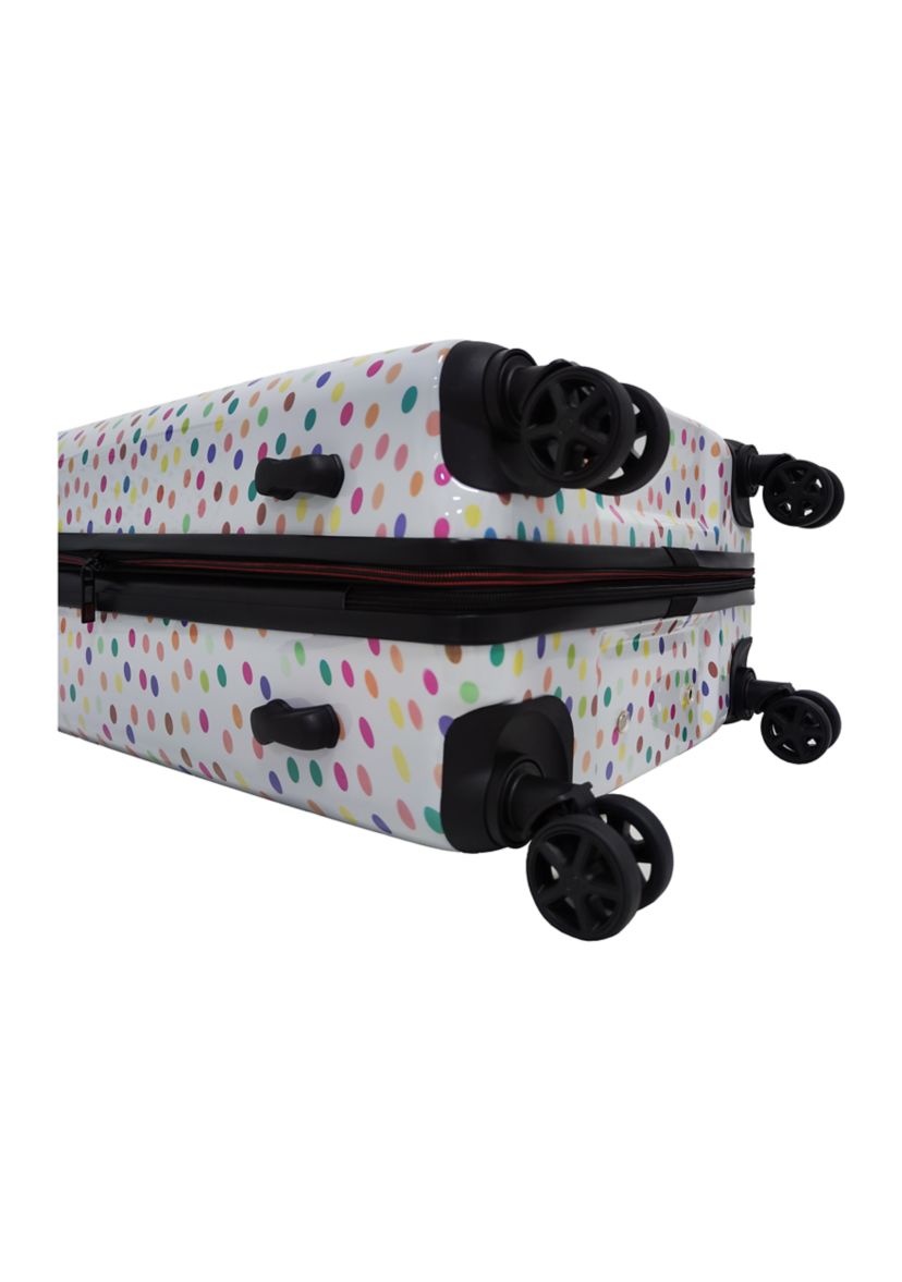 Arles Confetti Dots Expandable Spinner Luggage