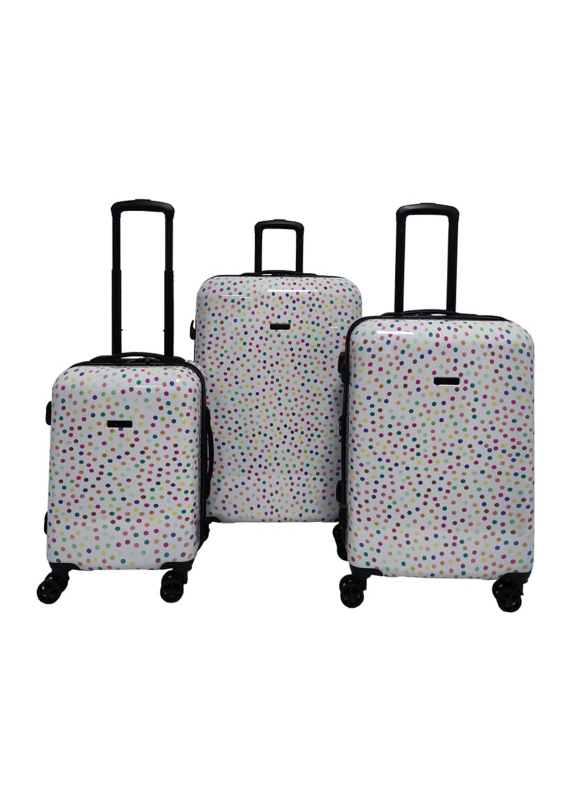 Arles Confetti Dots Expandable Spinner Luggage
