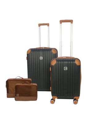 Harlow Expandable Spinner Upright Luggage Set with 2 Packing Cubes