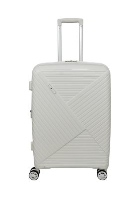 SOLITE Avery Expandable Spinner Upright Luggage, White, 30 in