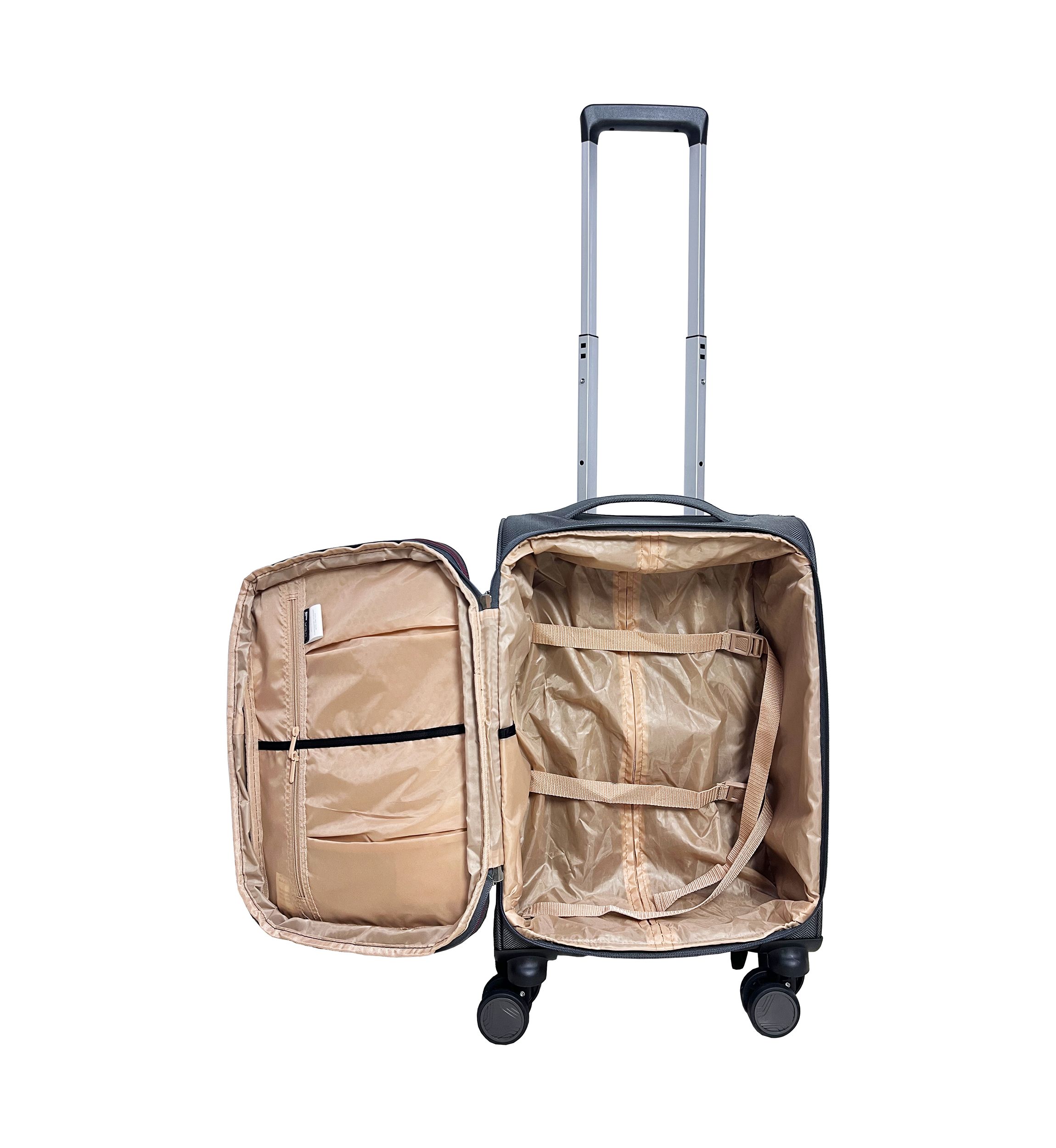 Ashton Gray Expandable Spinner Upright Luggage