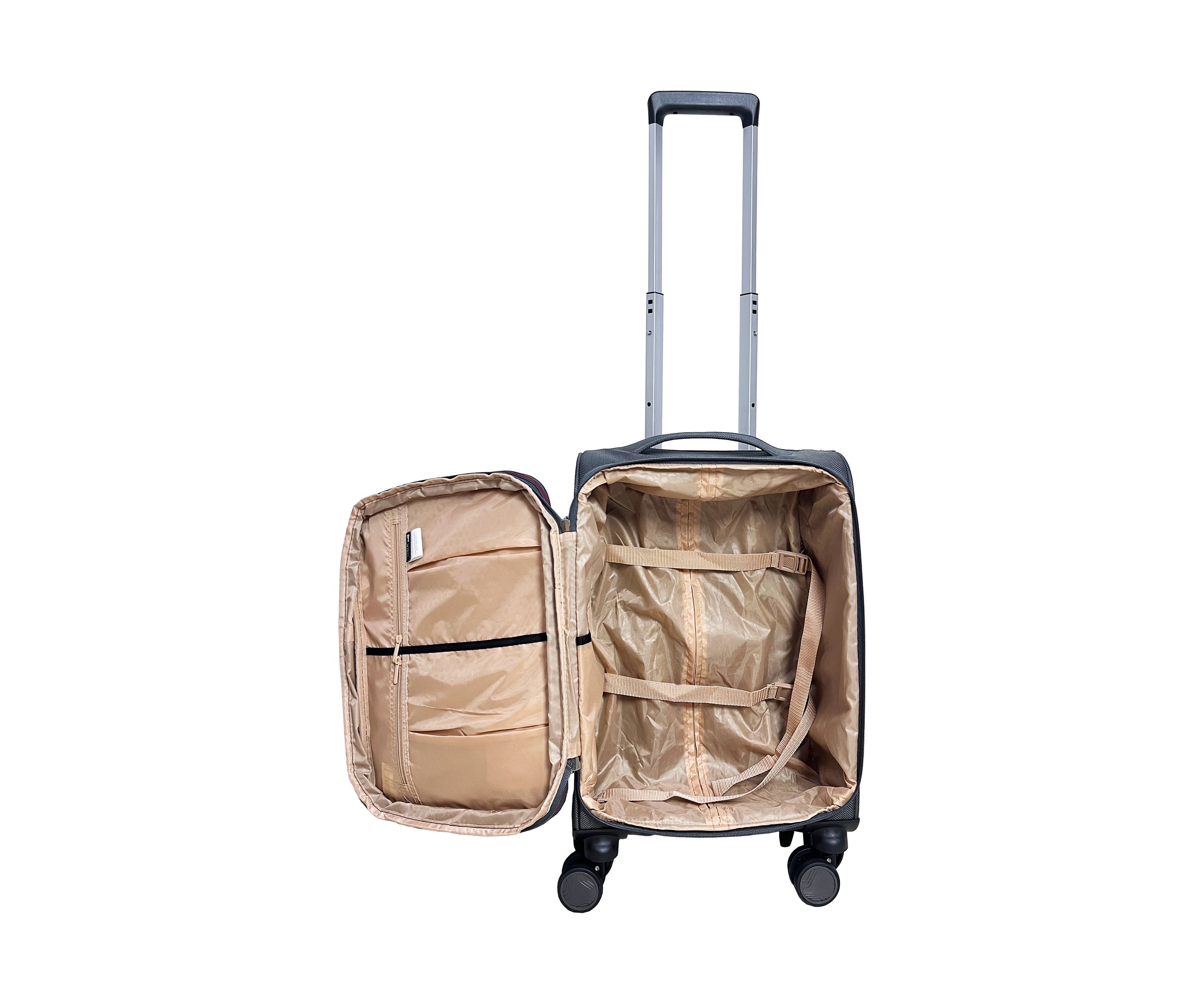 Ashton Gray Expandable Spinner Upright Luggage