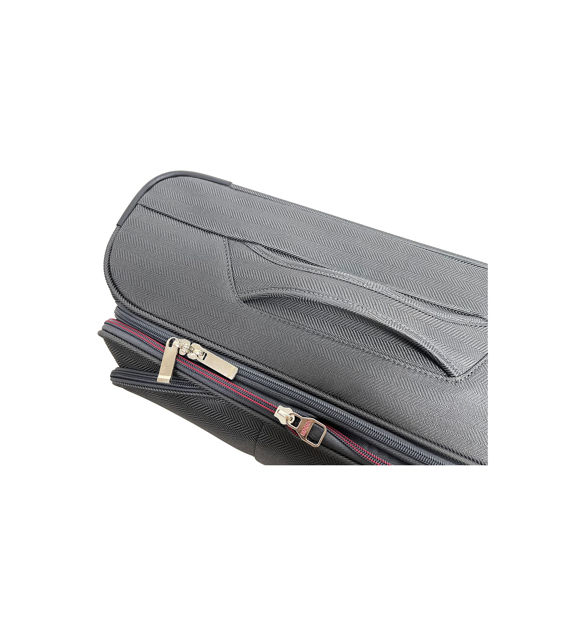 Ashton Gray Expandable Spinner Upright Luggage