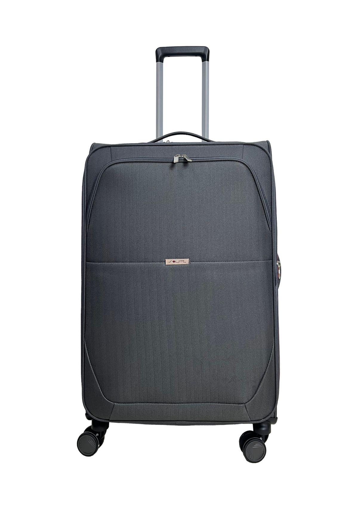 Ashton Gray Expandable Spinner Upright Luggage
