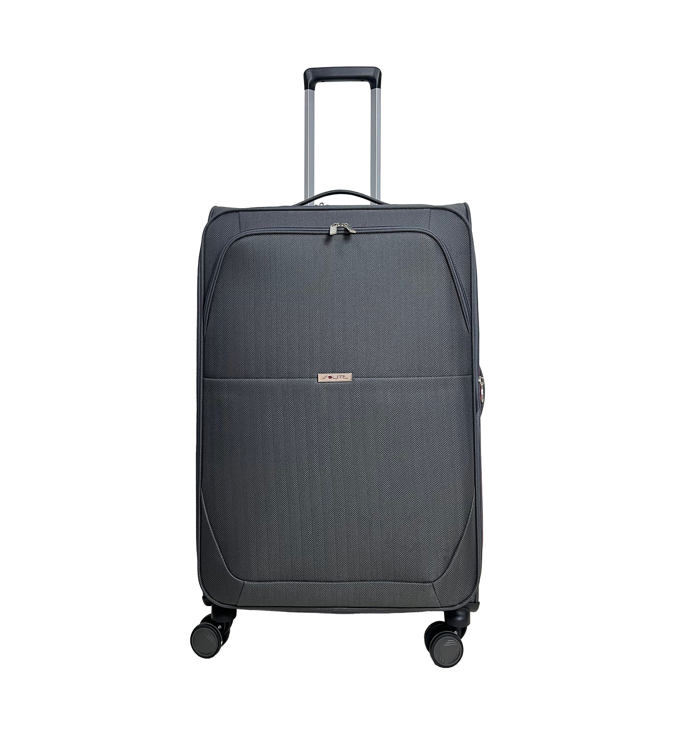 Ashton Gray Expandable Spinner Upright Luggage
