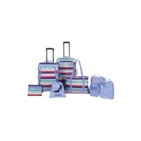 Solite 8 Piece Stripe Luggage Set Deals