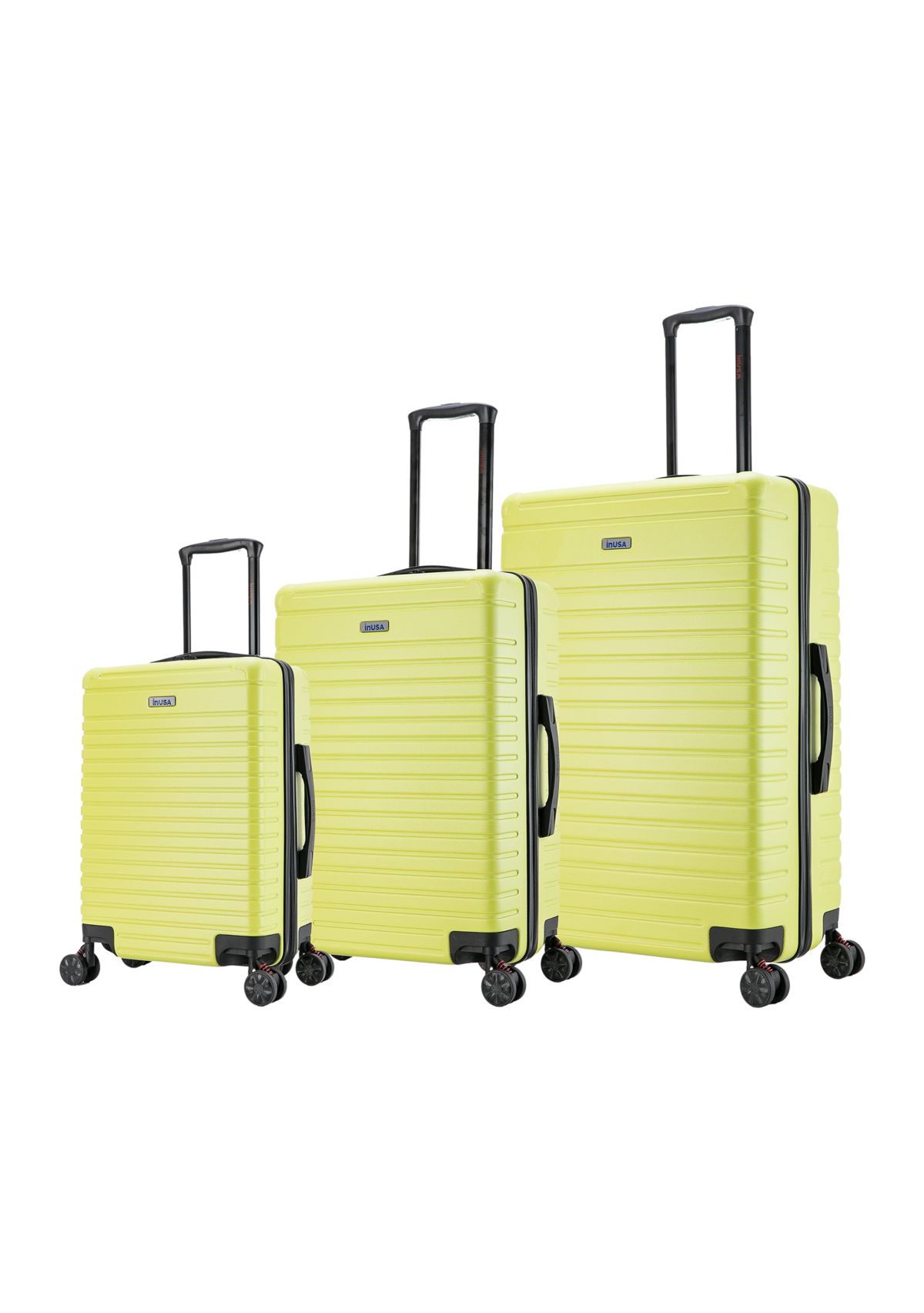 Deep lightweight hardside spinner 3 piece luggage set  20,24, 28 inch
