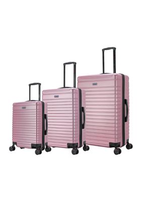 InUSA Deep lightweight hardside spinner 3 piece luggage set 20'',24'', 28'' inch, Gold