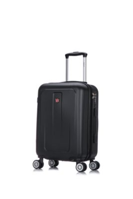 DUKAP Crypto Lightweight Hardside Spinner 20'' inch carry-on, Black, 20 in