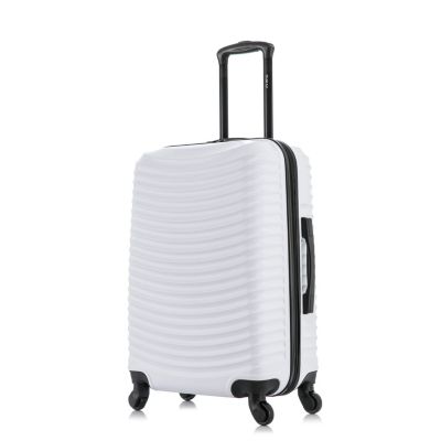 DUKAP Adly Lightweight Hardside Spinner 24 inch, White