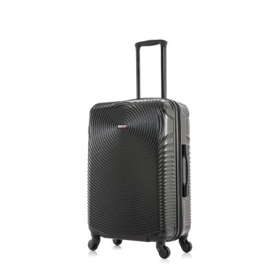 DUKAP Inception Lightweight Hardside Spinner 24 inch, Black
