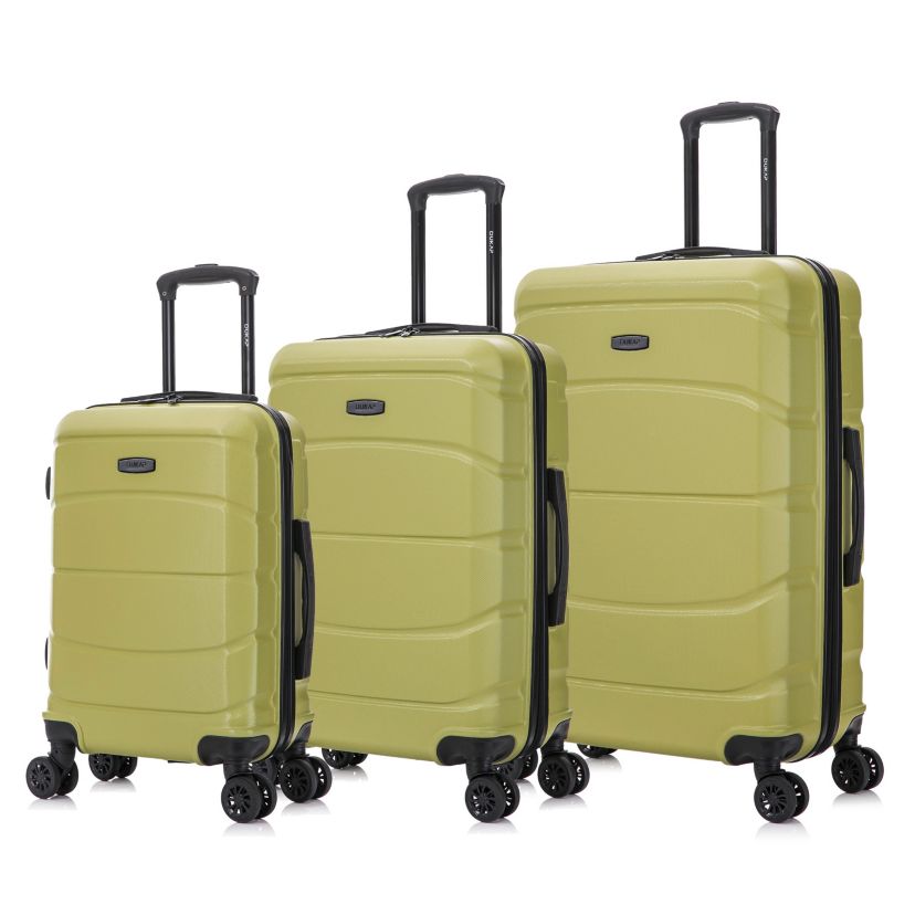 DUKAP Sense Lightweight Hardside Spinner 3 Piece Luggage Set  20"/24"/28"
