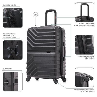 InUSA Aurum lightweight hardside spinner luggage 24"