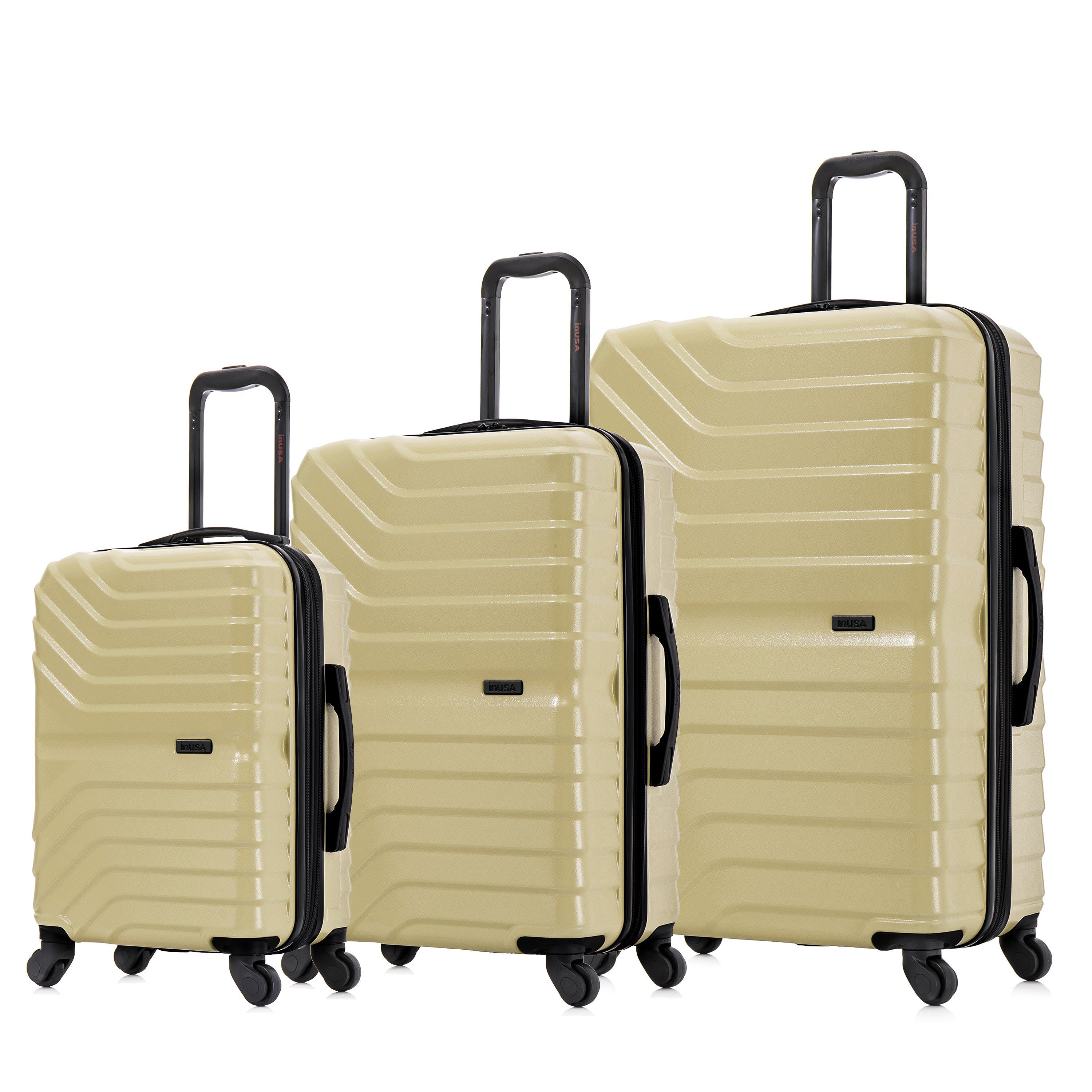 InUSA Aurum lightweight hardside spinner 3 Piece Luggage Set  20"/24"/28"