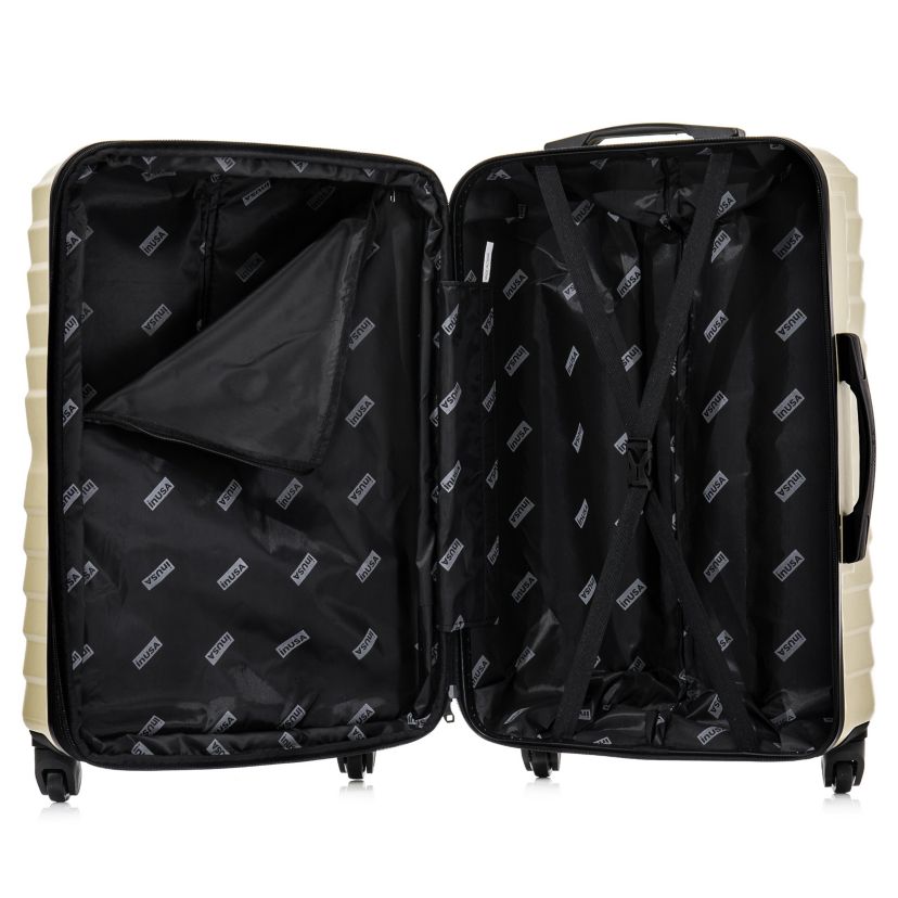 InUSA Aurum lightweight hardside spinner 3 Piece Luggage Set  20"/24"/28"