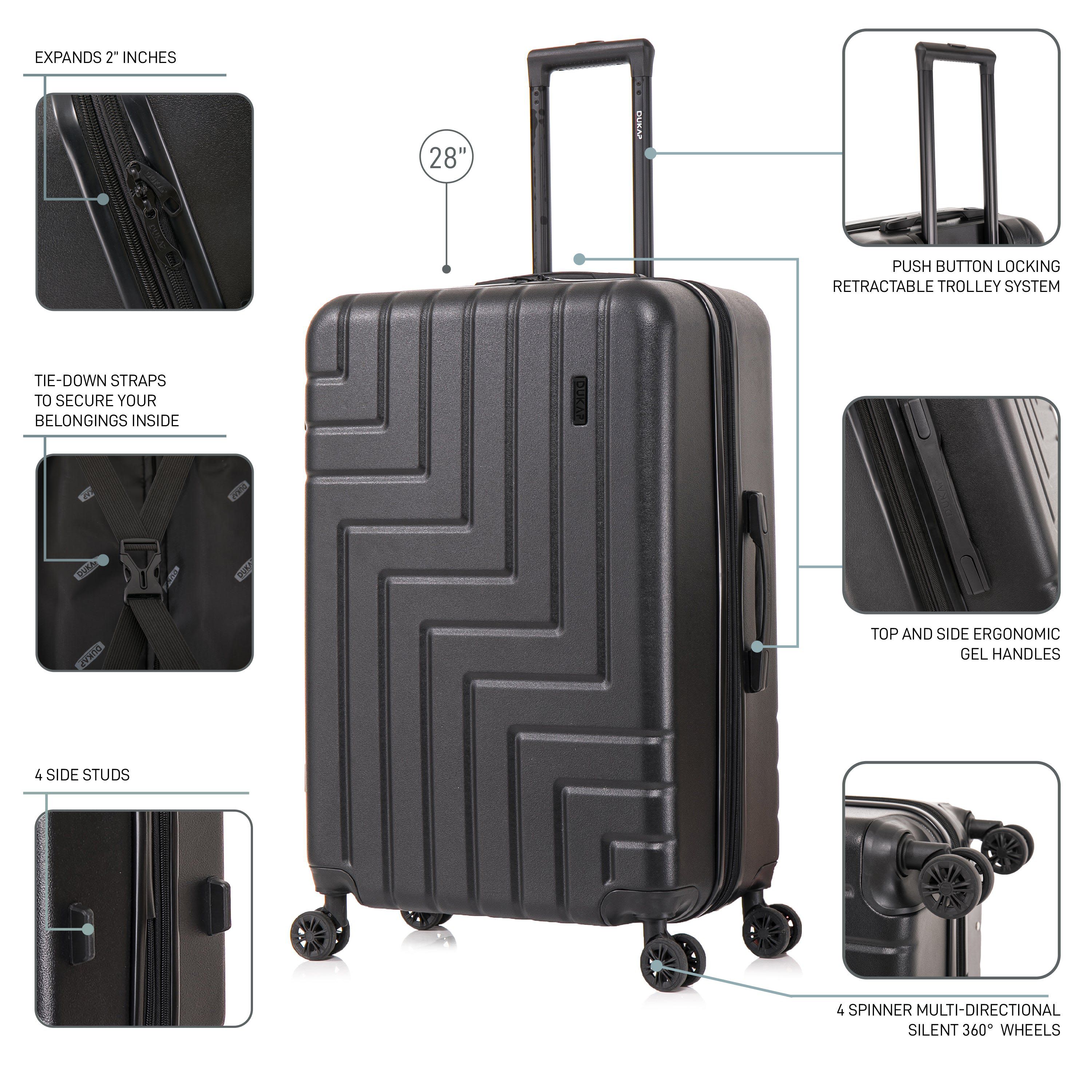 DUKAP Zahav Lightweight Hardside Spinner Luggage 28"