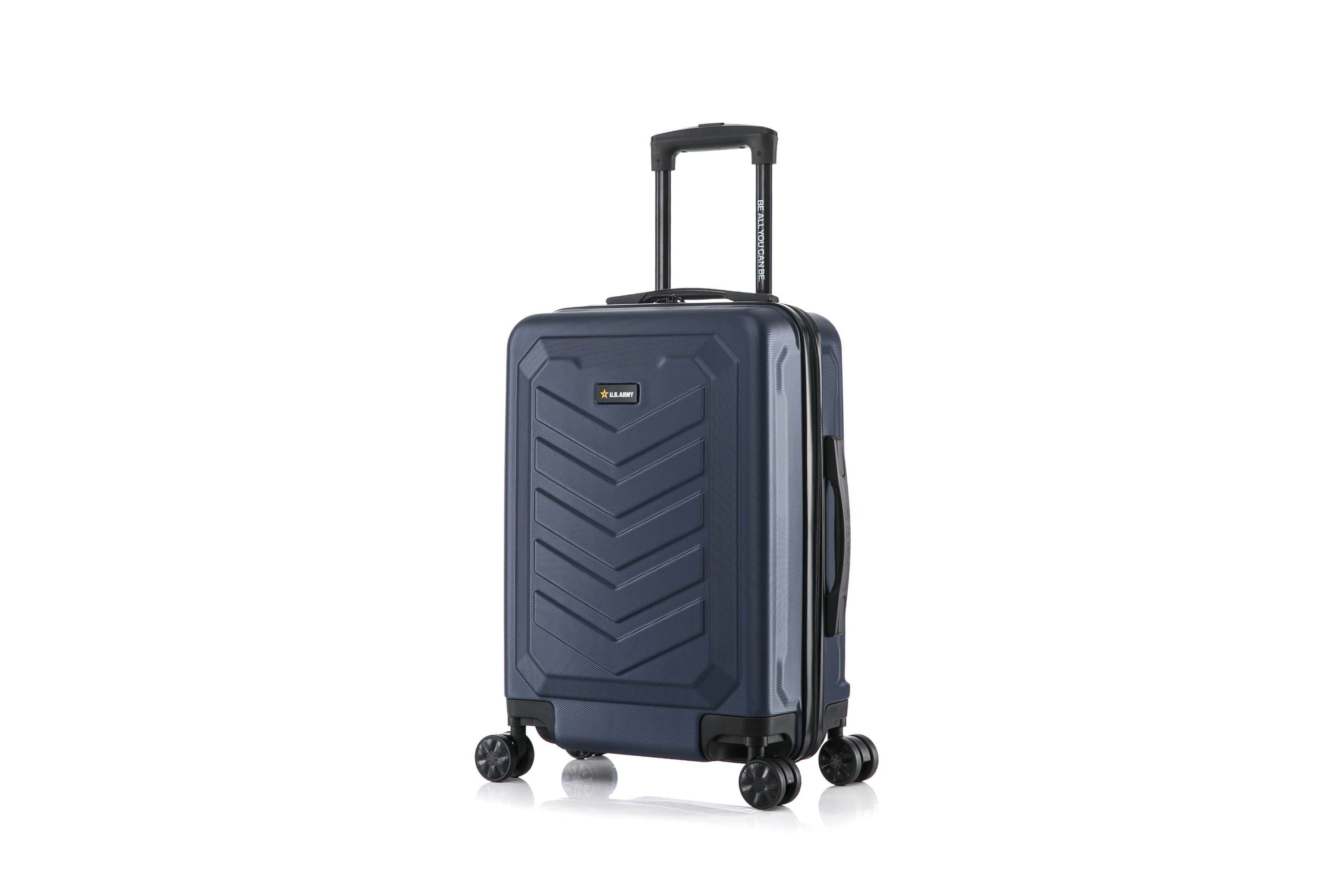 U.S. ARMY FOX 20" Carry-On Suitcase Navy Blue