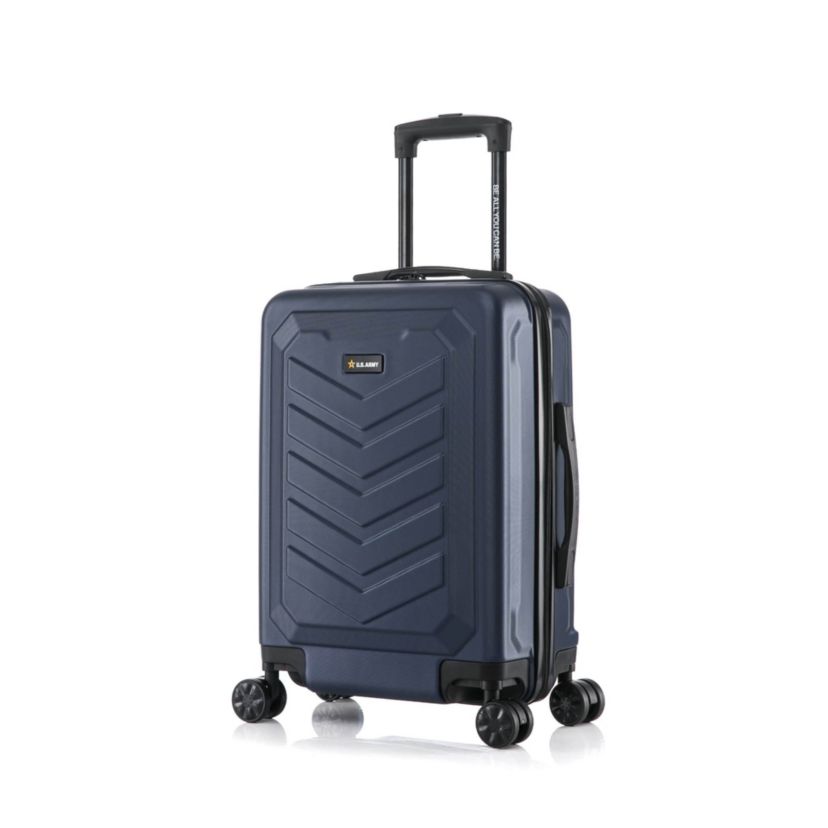 U.S. ARMY FOX 20" Carry-On Suitcase Navy Blue