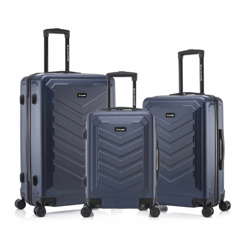 U.S. Army FOX 3-Piece Luggage Set 20”/24”/28” Black