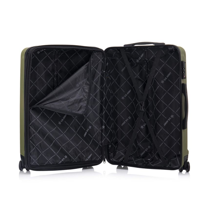 U.S. ARMY FOX PRO  20 Expandable Carry-On Suitcase with TSA Lock Olive Drab