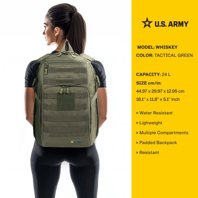 U.S. Army WHISKEY High Performance Tactical Backpack Green
