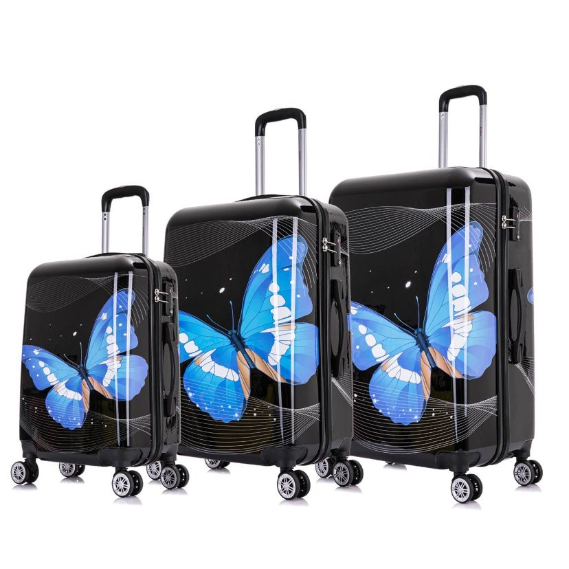 Prints Lightweight Hardside Spinner 3 Piece Set 20,24,28 inch
