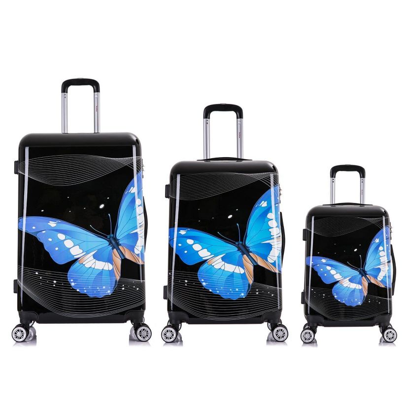 Prints Lightweight Hardside Spinner 3 Piece Set 20,24,28 inch